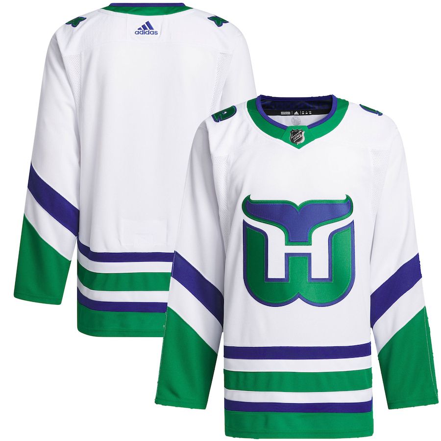 Men Carolina Hurricanes adidas White Whalers Primegreen Authentic NHL Jersey->->NHL Jersey